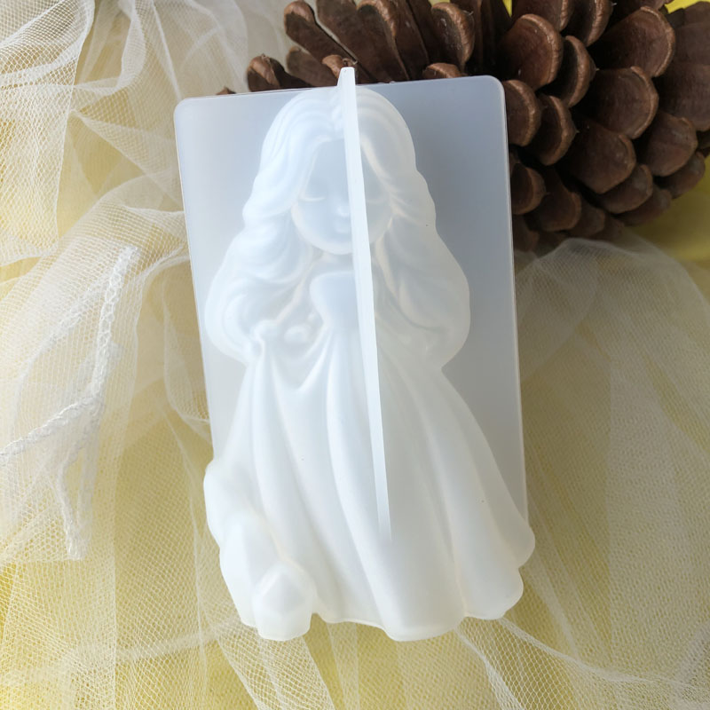 Soap Mold Silicone Loaf - Moule à bougie princesse 3D en